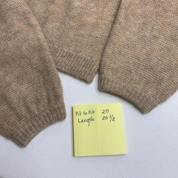 Banana Republic Cozy Tan Wool-Alpaca Sweater | Effortless Preppy Knit Pullover - Picture 8 of 8